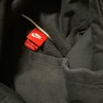 Nike Tech Funnel Neck Hooded Sweatshirt Silver Printed Logo Womens Small Photo 3