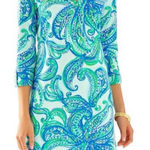 Lilly Pulitzer  Rossmore Shirt Dress Keep It Current Blue Paisley Photo 0