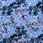 Ricky Singh Blue Floral Hawaiian Button Up T-shirt Photo 2
