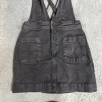 Free People  Old School Love Denim Black Jumper Mini Dress Size 0 Photo 8