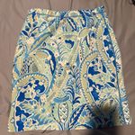 J. McLaughlin  Paisley Floral Print Skirt M Coastal Cowgirl Whimsical Preppy Photo 4