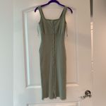 Guess  Green Sheath Midi Dress Square Neck
Snap Front Lana Sweater Desss Photo 5