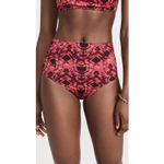 Ulla Johnson  Bikini Set Reina Wild Rose Top & Sahara High Waist Bottoms Size S Photo 1