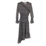 MISA Los Angeles Sophia Asymmetrical Ruffle Smocked Midi Dress Photo 2