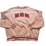 Rue 21 Pink 'HO HO HO' Women's Sweatshirt Size L Photo 0
