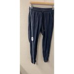 Zyia  Women's Size Small Ankle Zip Joggers Sweatpants Navy Blue Athletic‎ Photo 2