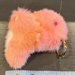 Faux Mink Fur Pink Dinosaur Keychain Bag Charm Photo 6