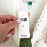 Anthropologie NWT + Farm Rio Beaded Eyelet Mini Dress in Cream Photo 8