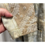 Free People Parka/Anorak Tie Dye Hooded Cowl Neck Embroidered XS Jacket Photo 5