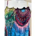 Prestige Edge Women's Colorful Paisley Print‎ Y2K Spaghetti Strap Dress Photo 2