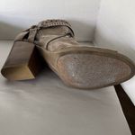 Massini  Booties laser cut nickle studded block heel size 11 Photo 6