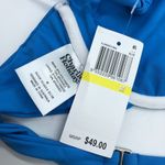 Charlie Holiday  Florence Underwire Bikini Top Tie Straps Blue M Photo 3