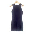 Elizabeth and James  Navy Blue Half Zip Sleeveless Bodycon Mini Dress‎ Small Photo 1