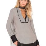 Free People  Pebble Crepe Shirt Neutral Photo 0