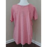 Allison Brittney NEW  Short Sleeve Peach Pink Oversized Burnout Tee Womens Small Photo 4