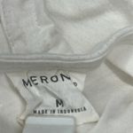 Merona White Low V Neck Tie Waist Swim Beach Cover Up Rayon Blend Womens Medium Photo 7