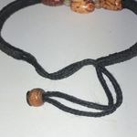 Black Wooden Painted Beads Beaded Boho Adjustable Bracelet Photo 4