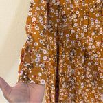 Source Unknown NWOT Shirtdress Floral Midi Carmel Women’s Size Small Photo 4