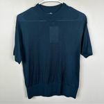 MM.LaFleur NEW M.M. LAFLEUR Mia Top in Deep Sea Womens Small Silk Jersey Short Sleeve Shirt Photo 2