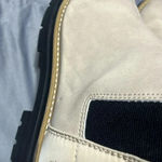 Toms  Skylar Sahara Suede 8.5 Chelsea Ankle Boots Quilted Detail Lug Sole Pull On Photo 8