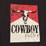♥️Woman’s LongHorn“Cowboy Killer”Black/Red TeeShirt•Size:Small♥️ Black Photo 1