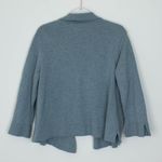 J. Jill Womens Cardigan Sweater Open Front Blue Gray Size L Flare Sleeve Staple Size L Photo 5