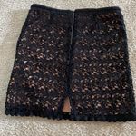 Kendall + Kylie Black Crochet Mini Skirt Photo 5