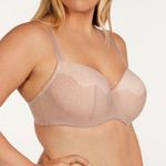 Third Love • Eyelash Lace Demi Bra nude beige Atmosphere soft padded underwire Photo 6