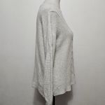 Lucky Brand  Light Gray Cable Knit Sweater Size Medium Photo 3