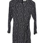 & Other Stories & Other Stories Side Tie Mini Dress Black White Abstract Dot Printed Womens 2 Photo 1