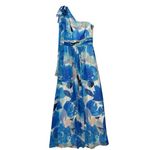 Eliza J NWT Women's Floral-Print Bow-Tie One-Shoulder Gown Photo 3
