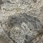 Victoria's Secret Vintage  Gold Label Teddy Bridal Cotton Lace Bow White Small Photo 1