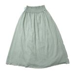 NWT Hill House Delphine Nap in Soft Green Smocked Tonal Seersucker Midi Skirt L Size L Photo 1