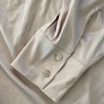 Lane Bryant  Long-Sleeve Button-Down Satin Shirt Champagne size 20 New with Tags! Photo 1