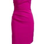 Milly  Ally Fuschia Cady Off shoulder Dress Pink SZ 12 Bodycon Cocktail Formal Photo 0