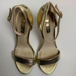 Topshop  Gold Ankle Strap Heeled Sandal Photo 1