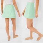 Tuckernuck Meg Mini Skirt S NWT Mint Green Faux Leather Preppy A Photo 7
