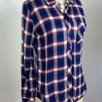 Rails  Hunter Plaid Poplin Shirt in Cobalt/Ruby Photo 2
