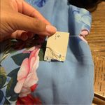 Eliza J  blue Floral Double Flutter Sleeve High-Low dress Photo 6