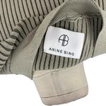 ANINE BING  Layla Ribbed Cardigan‎ Sweater Button Front Olive Green Size Small Photo 11