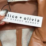 Alice + Olivia OFRA VEGAN LEATHER MINI DRESS WITH TIE BELT Photo 6