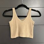 Aerie  Little Ribbed Tan Crop Tank Top Women’s Sz M EUC Photo 0