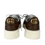 Gucci  GG Supreme Canvas Leather Trimmed Sneakers Photo 7