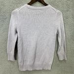 J.Crew  Sweater XS Purple Embellished Jeweled‎ Pullover Preppy Coquette Holiday Photo 8