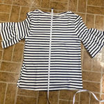 Ellison NWT  striped bell sleeve top Photo 8