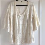 Free People "Summer Lovin" Linen blend V-neck top size Medium M $130 fun Photo 4
