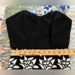 J.O.A. XS Floral Lace Strapless Sheath Midi Dress Photo 9