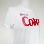 Enjoy Coke Shirt Womens Size XL Coca Cola Diet Coke White Red Short Sleeve Photo 2