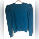 &merci 💙&merci Women’s Blue Puff Sleeve Sweater Size M Photo 2