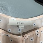 Loft Ann Taylor  Woman's Pale Pink Daisy Silky Top - Large - Minimalist Preppy Photo 3